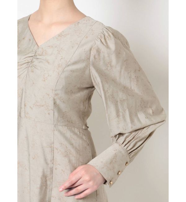 LAGUNAMOON「ニュアンスパターンアシンメトリーヘムワンピース」|ワンピース|