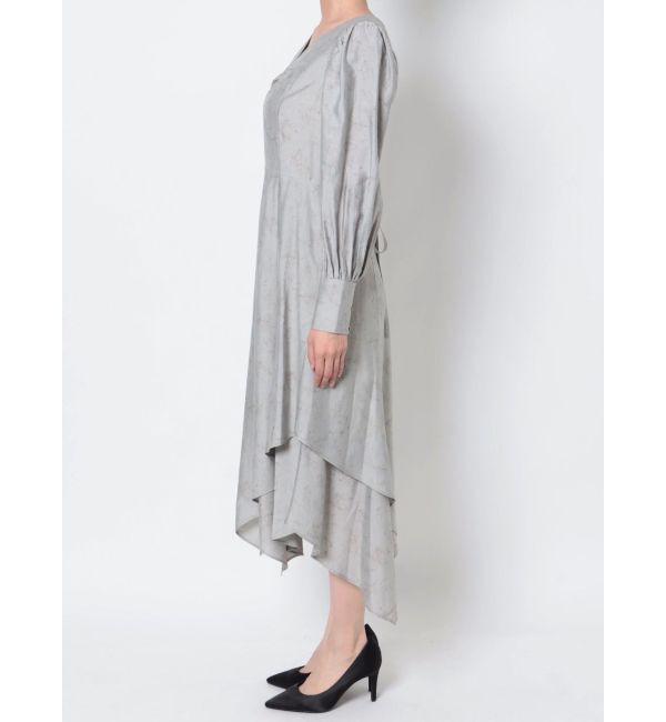 LAGUNAMOON「ニュアンスパターンアシンメトリーヘムワンピース」|ワンピース|