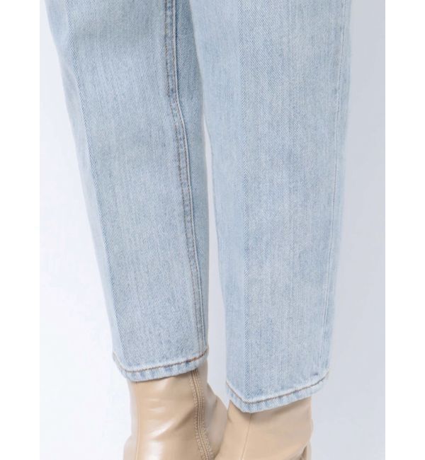 LAGUNAMOON「ウエストアシンメトリーデニムパンツ」|デニム|