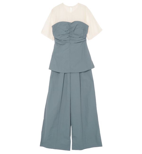 LAGUNAMOON「LADYギャザーペプラムパンツドレス」|ドレス|