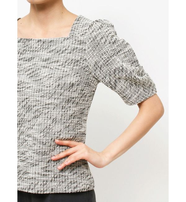 LAGUNAMOON「ツイードカットトップス」|Tシャツ・カットソー|