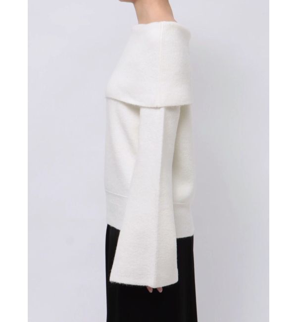 LAGUNAMOON「オフショルフレアスリーブニットプルオーバー」|ニット・セーター|