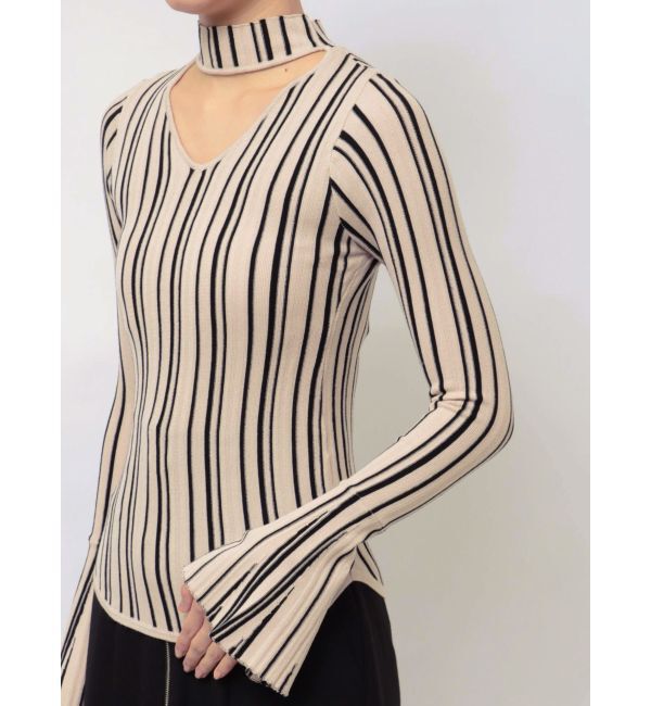 LAGUNAMOON「カットオフハイネックプルオーバー」|ニット・セーター|