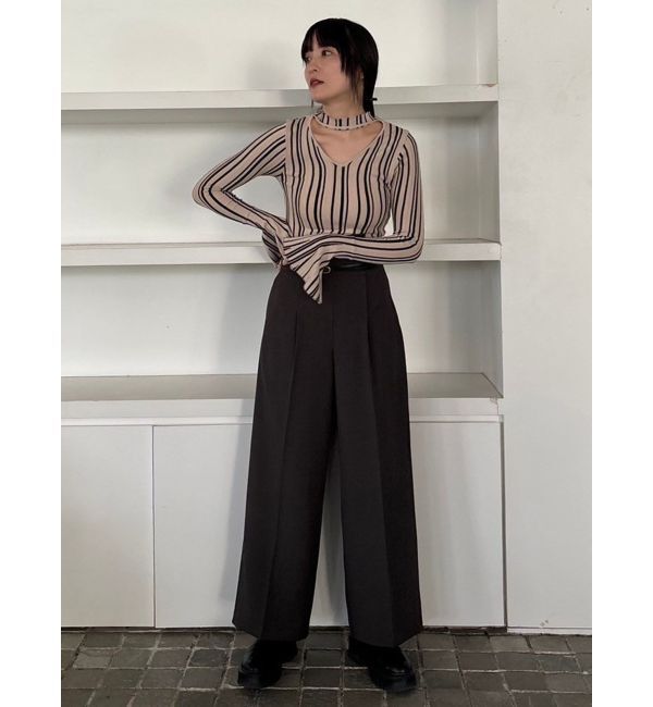 LAGUNAMOON「カットオフハイネックプルオーバー」|ニット・セーター|