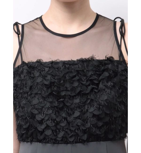 LAGUNAMOON「LADYデコレーションレイヤードパンツドレス」|ドレス|