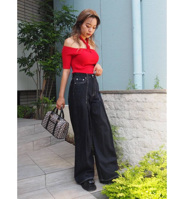 EVRIS「ボトルネックデザインオフショルトップス」|Tシャツ・カットソー|