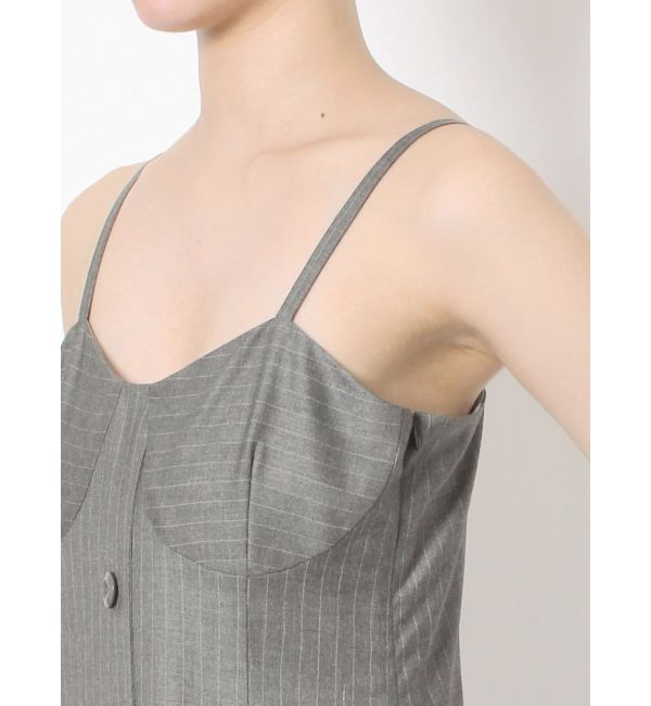 EVRIS「ストライプジャケットミニジャンスカ」|ワンピース|