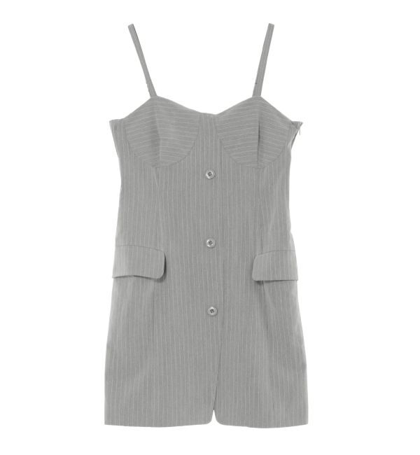 EVRIS「ストライプジャケットミニジャンスカ」|ワンピース|