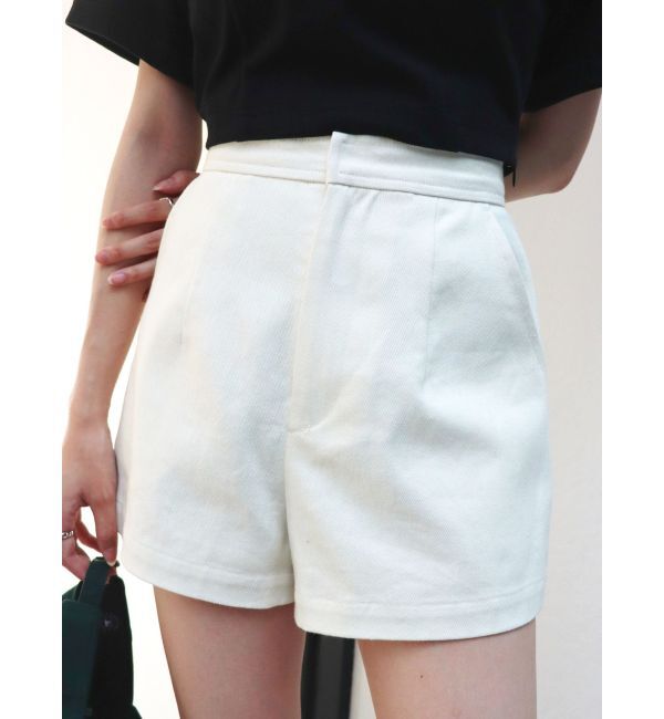 EVRIS「BASICツイルショートパンツ」|その他|ホワイト