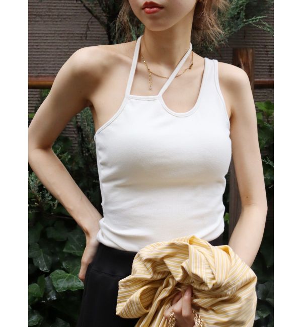 EVRIS「ワンショルダーカットアウトキャミソール」|キャミソール|