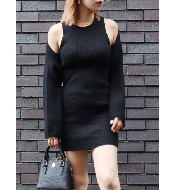 EVRIS「ボレロセットニットワンピース」|ワンピース|