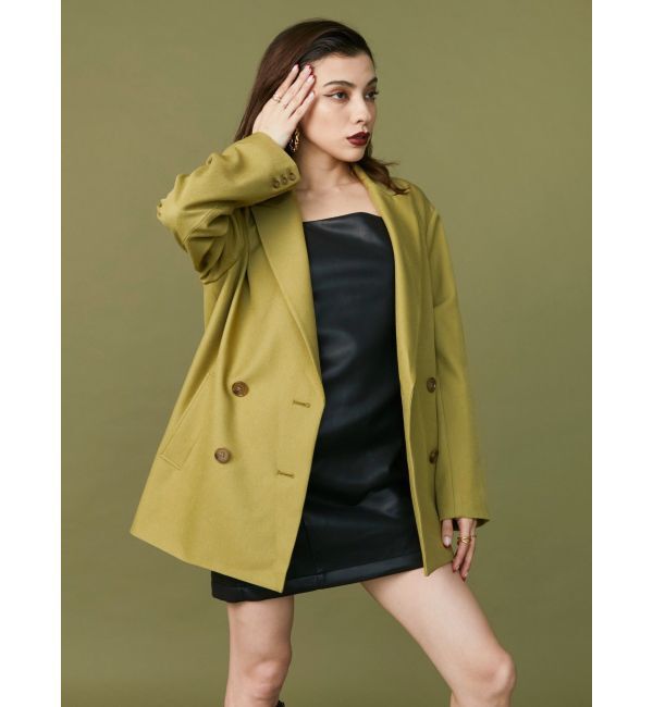 EVRIS「レザーライクミニワンピース」|ワンピース|