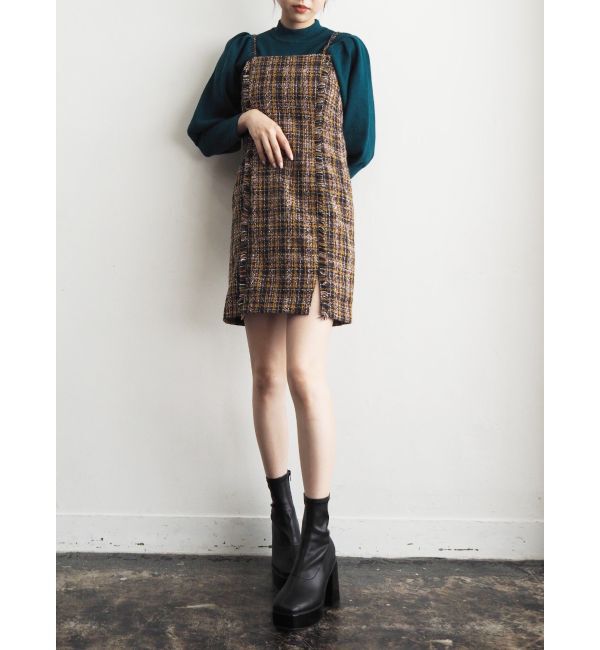 EVRIS「ツイードフリンジジャンスカ」|ワンピース|