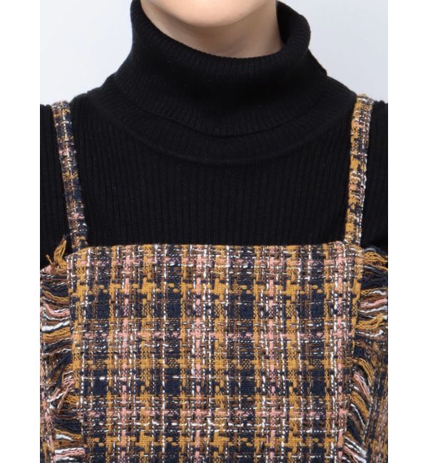 EVRIS「ツイードフリンジジャンスカ」|ワンピース|