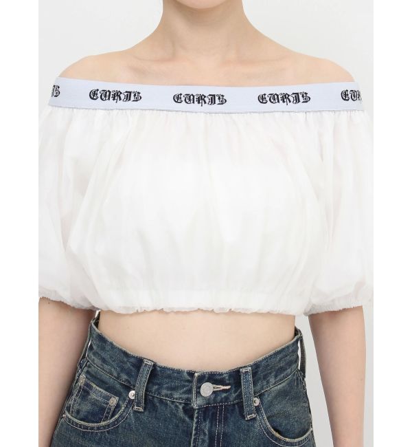 EVRIS「ロゴラインオフショルトップス」|シャツ・ブラウス|