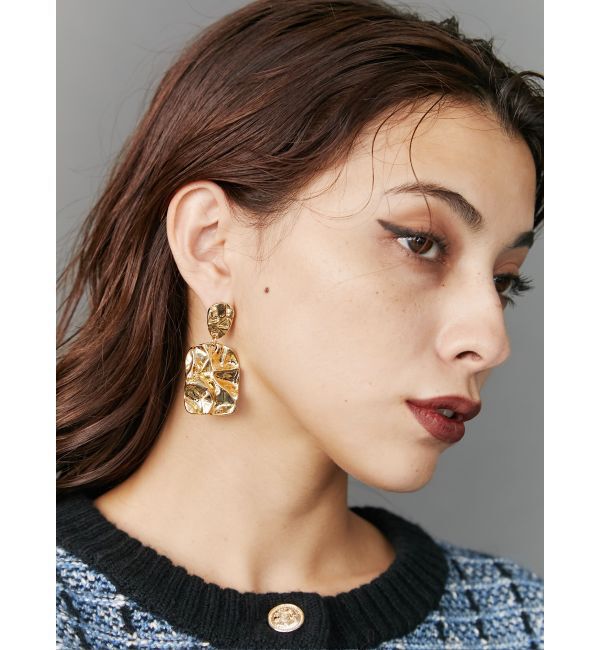 EVRIS「METAL DESIGN BIGピアス」|ピアス|ゴールド