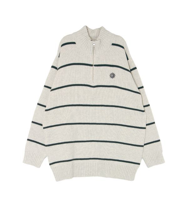 EVRIS「SUNNYハーフジップニットトップス」|ニット・セーター|