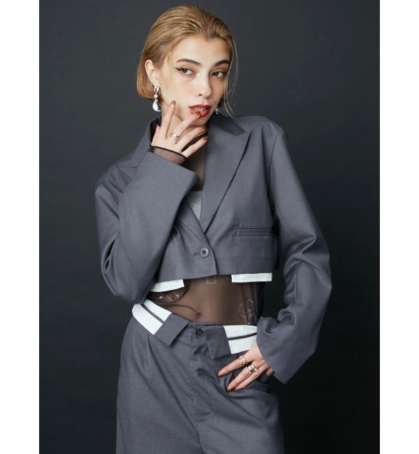 EVRIS「ベルトデザインタックワイドパンツ【セットアップ着用可能】」|その他|