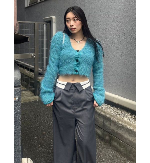 EVRIS「ベルトデザインタックワイドパンツ【セットアップ着用可能】」|その他|