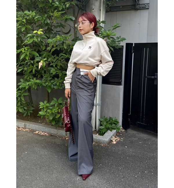 EVRIS「ベルトデザインタックワイドパンツ【セットアップ着用可能】」|その他|