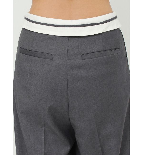 EVRIS「ベルトデザインタックワイドパンツ【セットアップ着用可能】」|その他|