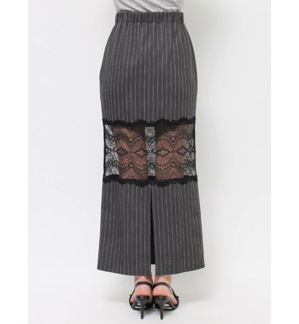 EVRIS「レース切り替えロングスカート」|スカート|