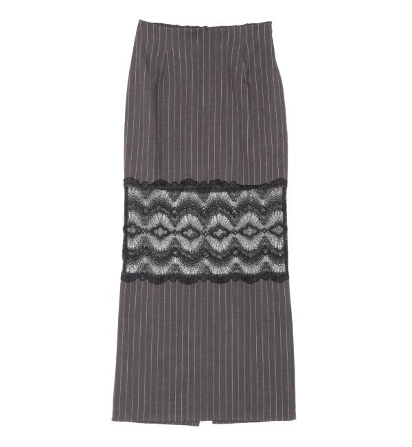 EVRIS「レース切り替えロングスカート」|スカート|