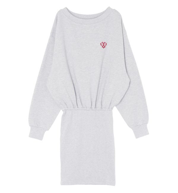 EVRIS「ワンポイントスウェットオフショルミニワンピース」|ワンピース|