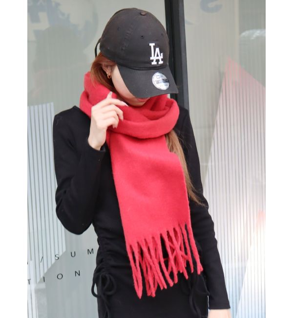 EVRIS「ソフトシャギーマフラー」|マフラー|レッド