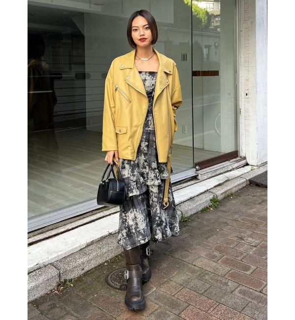 EVRIS「ルーズシルエットライダース」|ライダースジャケット|