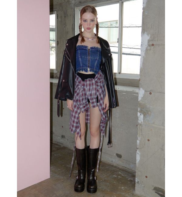 EVRIS「ルーズシルエットライダース」|ライダースジャケット|