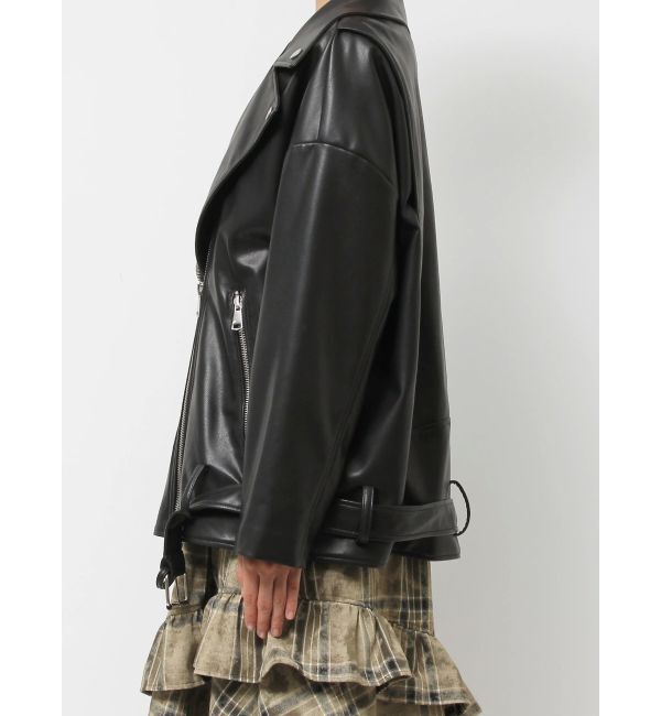 EVRIS「ルーズシルエットライダース」|ライダースジャケット|