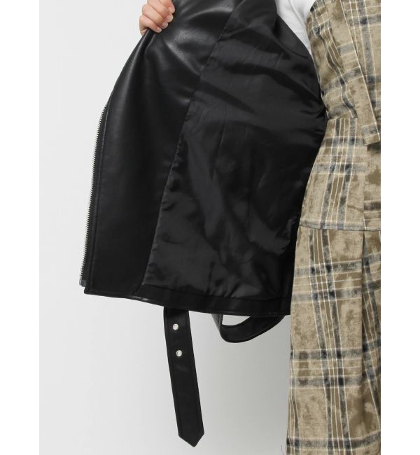 EVRIS「ルーズシルエットライダース」|ライダースジャケット|