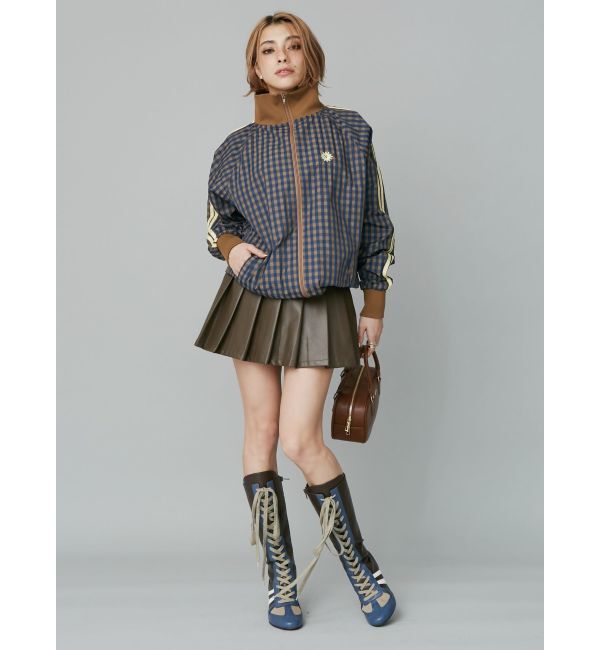 EVRIS「レザーライクプリーツミニスカート【セットアップ着用可能】」|スカート|