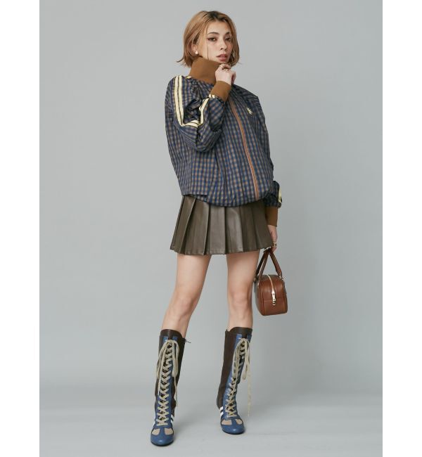 EVRIS「レザーライクプリーツミニスカート【セットアップ着用可能】」|スカート|