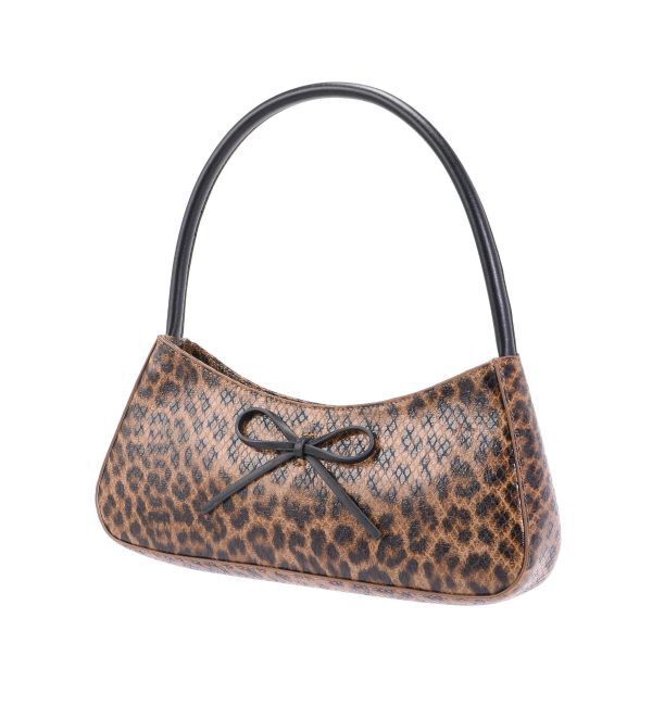 EVRIS「リボンモチーフバイカラーハンドBAG」|ハンドバッグ|