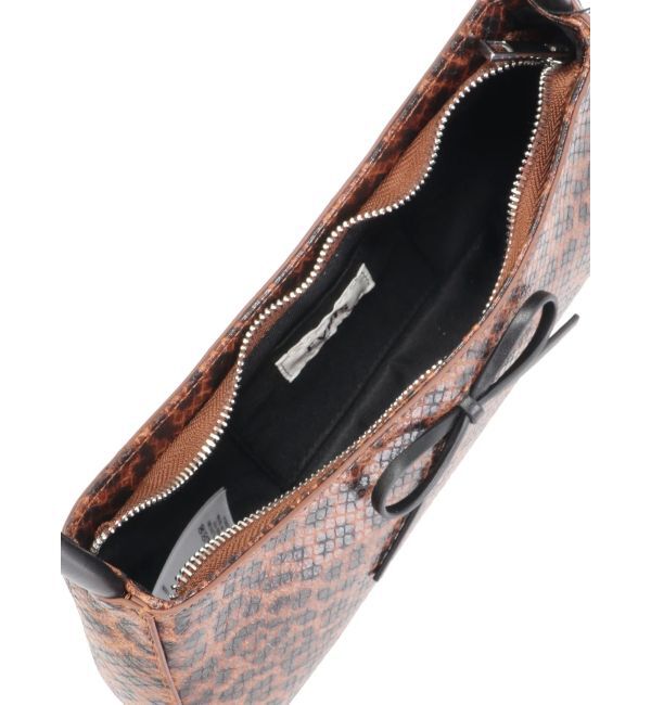 EVRIS「リボンモチーフバイカラーハンドBAG」|ハンドバッグ|