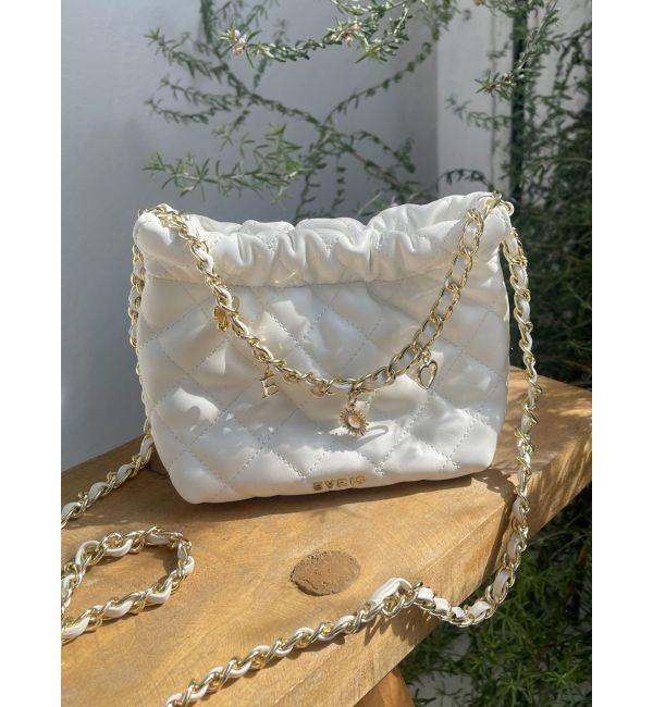 EVRIS「キルティングモチーフチェーンBAG」|ショルダー・メッセンジャー|ホワイト