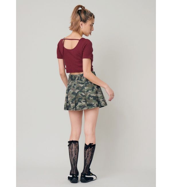 EVRIS「ワンポイントバックストラップTシャツ」|Tシャツ・カットソー|