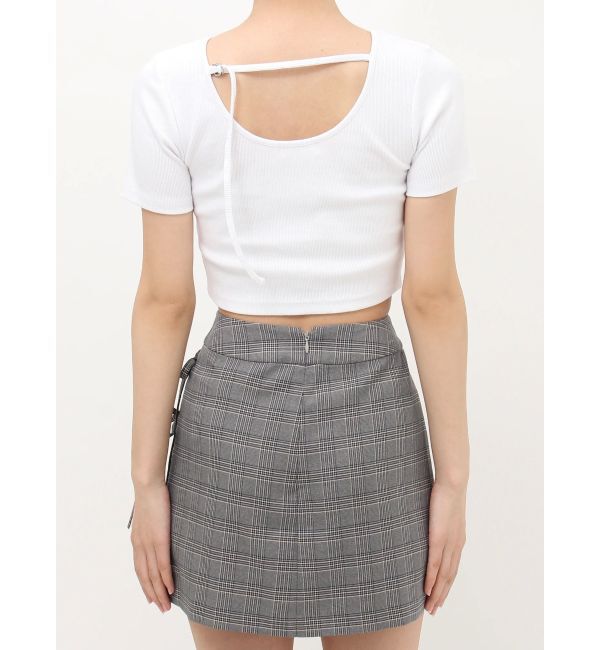 EVRIS「ワンポイントバックストラップTシャツ」|Tシャツ・カットソー|