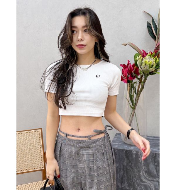 EVRIS「ワンポイントバックストラップTシャツ」|Tシャツ・カットソー|