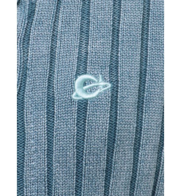 EVRIS「ワンポイントリブブリーチニットカーディガン」|カーディガン|