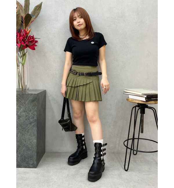 EVRIS「スタッズモチーフワイドベルト」|ベルト|