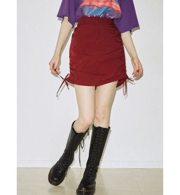 jouetie「ニーレングスサイドギャザースカート」|スカート|