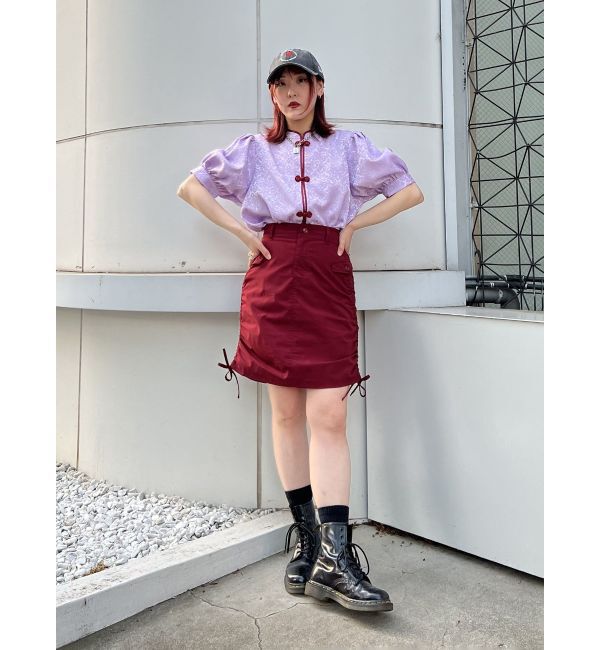 jouetie「ニーレングスサイドギャザースカート」|スカート|