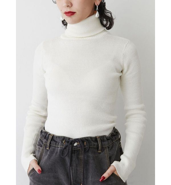 jouetie「ベーシックカラータートルニット」|ニット・セーター|