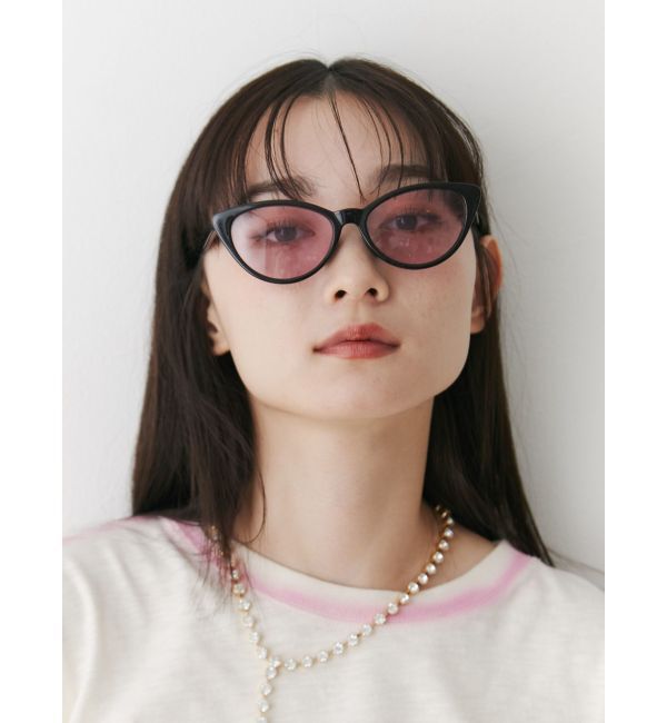 jouetie「キャットアイカラーレンズサングラス」|サングラス|ピンク