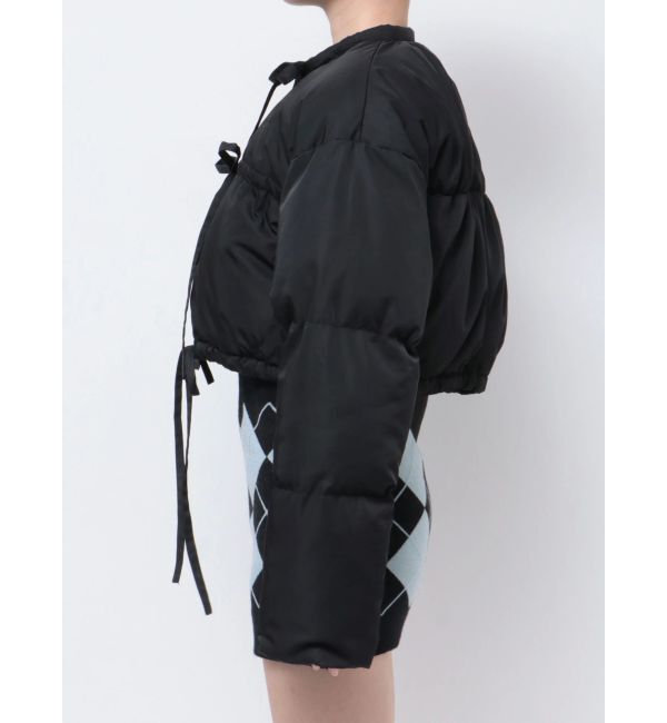 jouetie「フロントリボンショートパッファブルゾン」|ブルゾン・スタジャン|