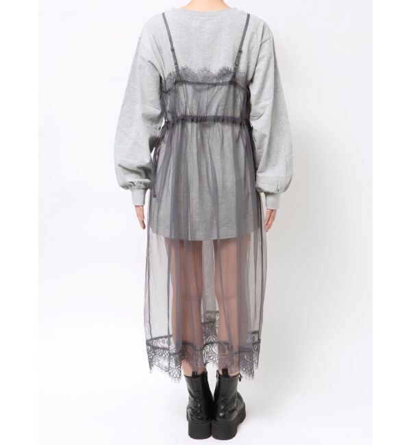 jouetie「チュールレイヤードロングワンピース」|ワンピース|