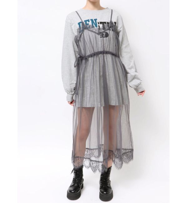 jouetie「チュールレイヤードロングワンピース」|ワンピース|